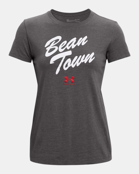 Women's UA Bean Town Short Sleeve, Gray, pdpMainDesktop image number 4
